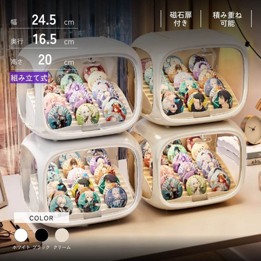 ひな壇付きバッジギャラリーケース