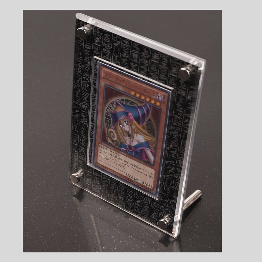 Cadre acrylique pour présentoir de cartes avec fond