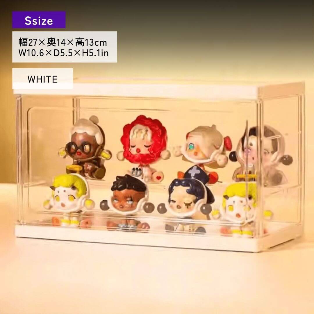 Vitrine avec séparateurs et portes