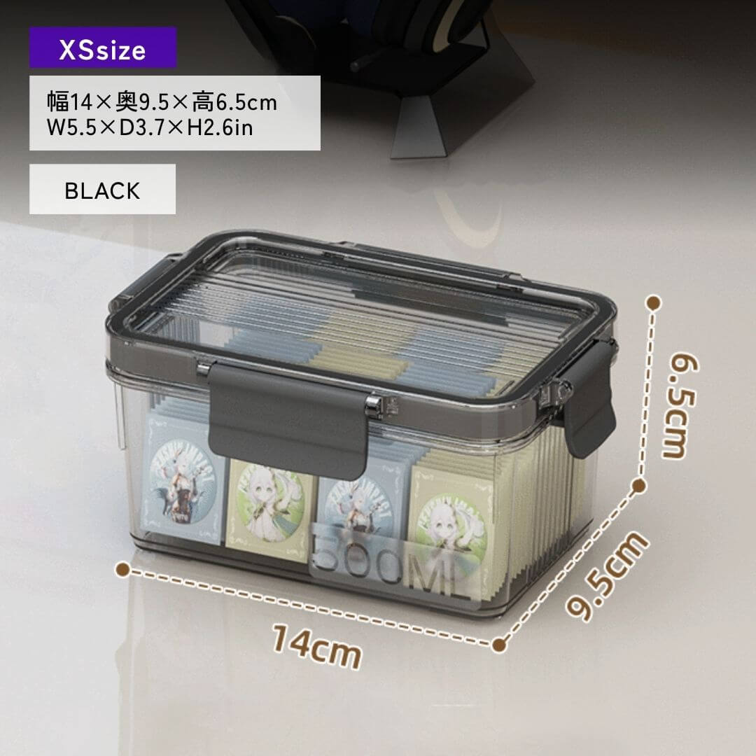 Boîte transparente avec couvercle