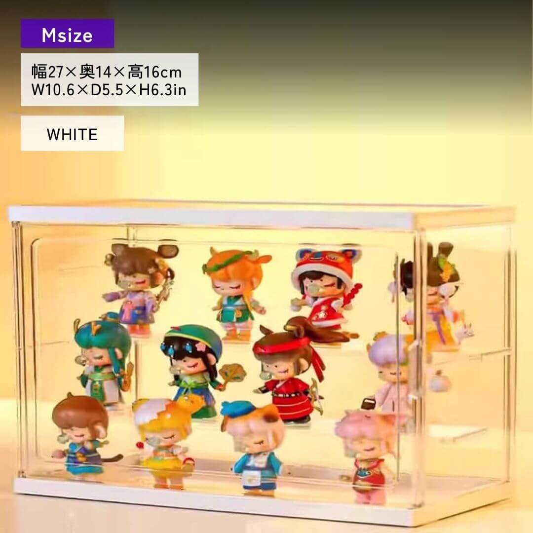 Vitrine avec séparateurs et portes