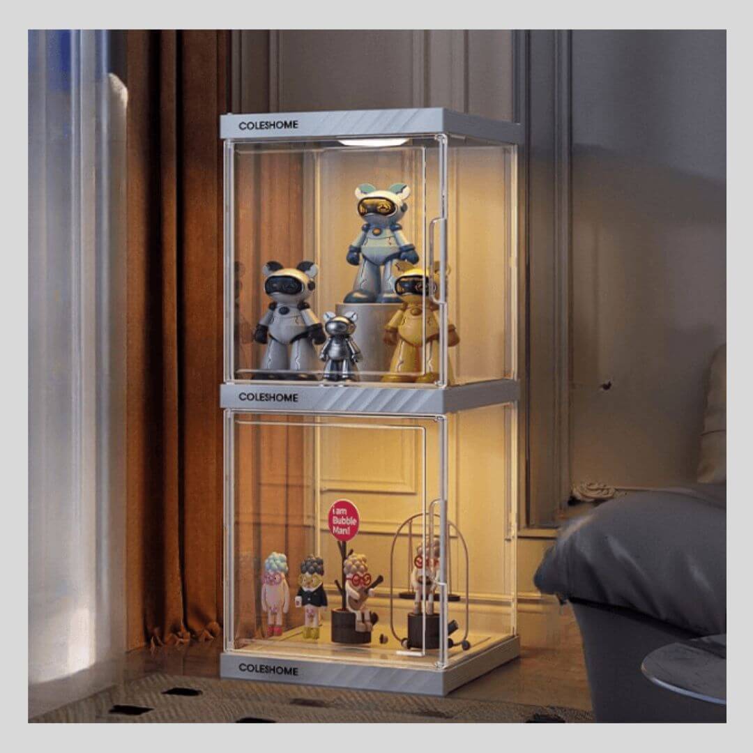 リモコン照明付き大型フィギュアディスプレイボックス