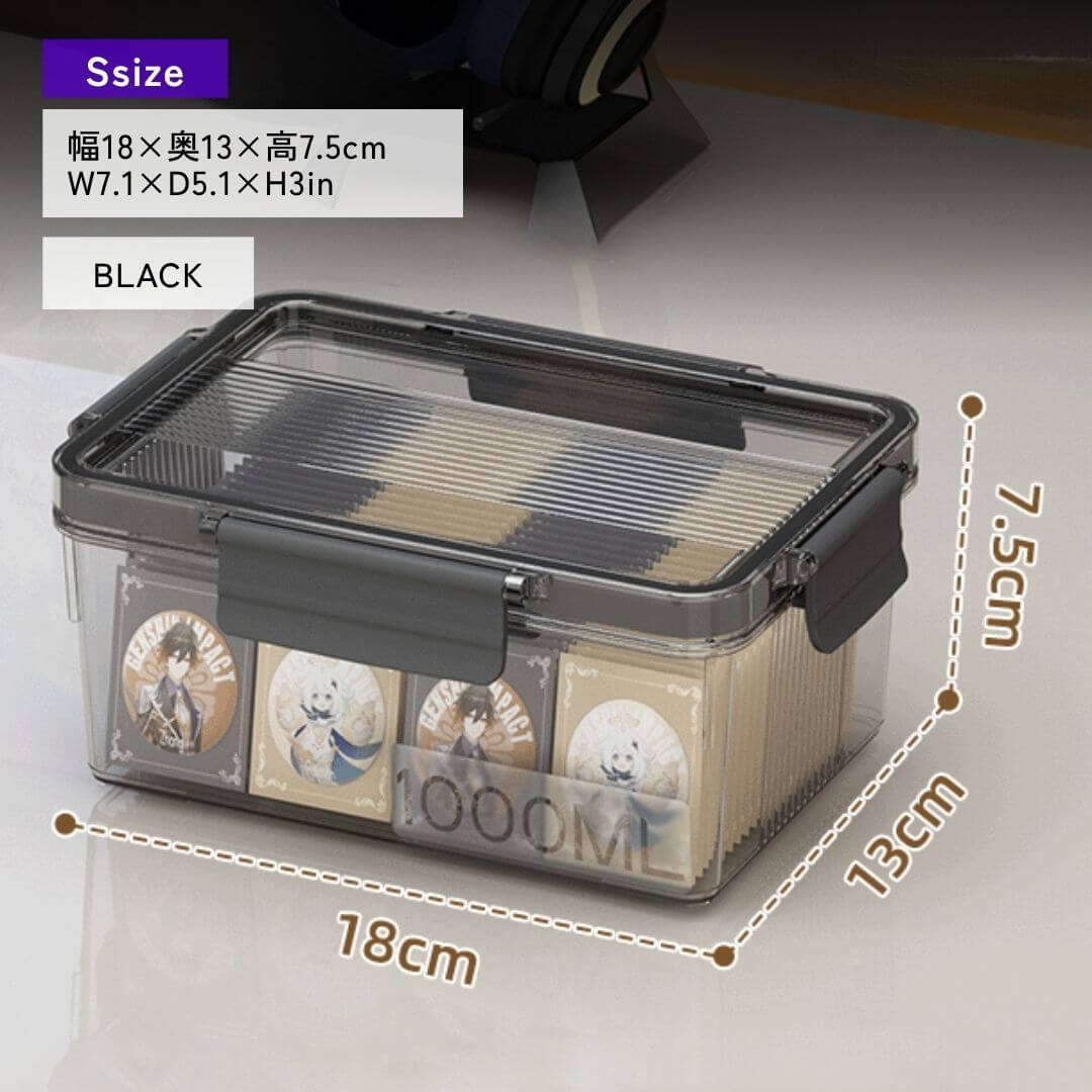 Boîte transparente avec couvercle