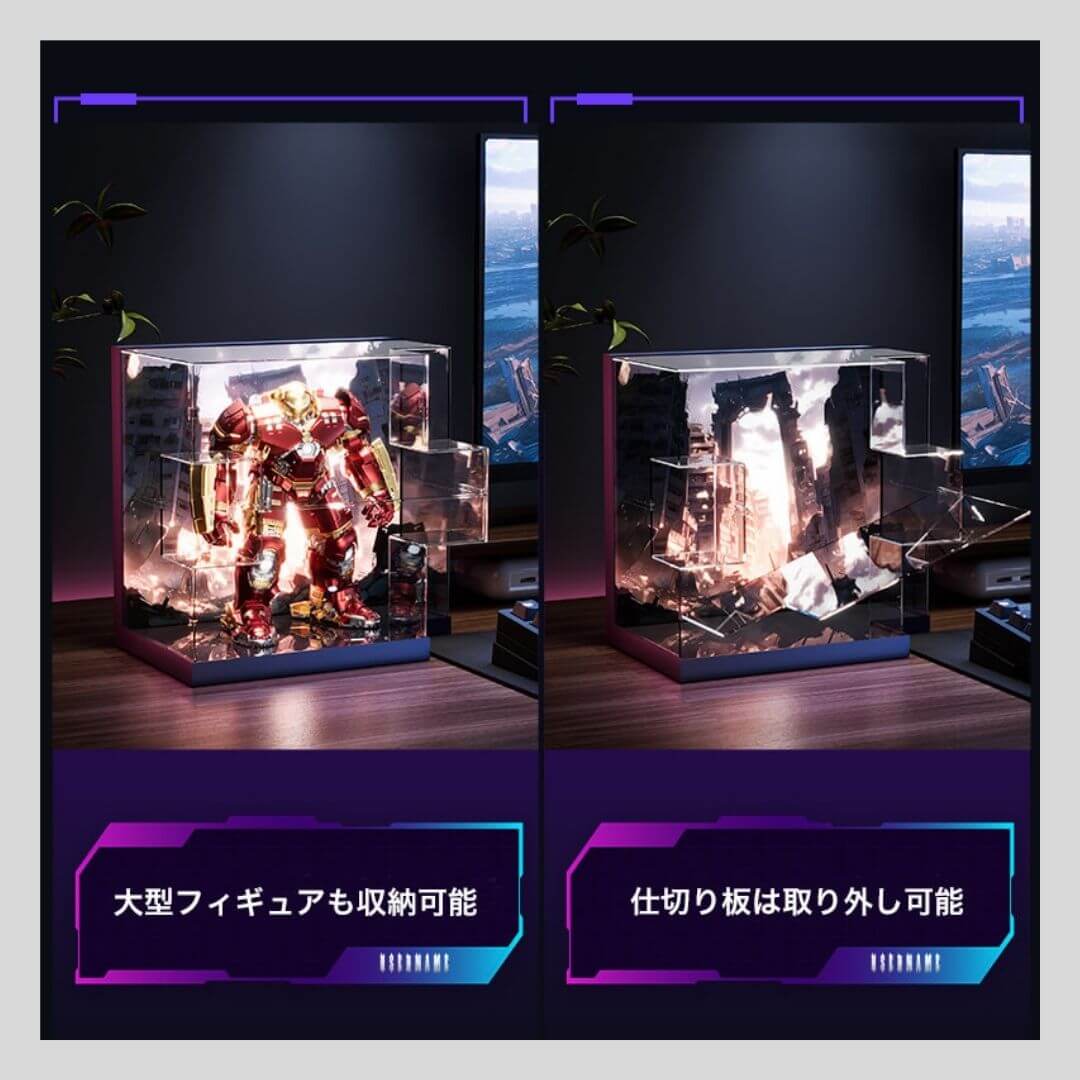 多層ジオラマアートディスプレイケース