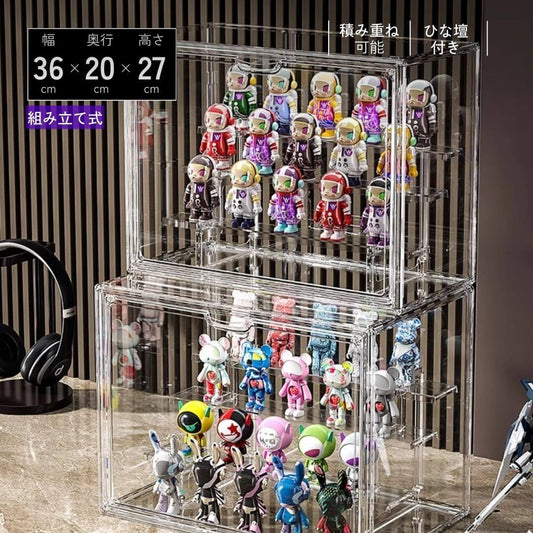 ひな壇付き磁石扉アクリルボックス