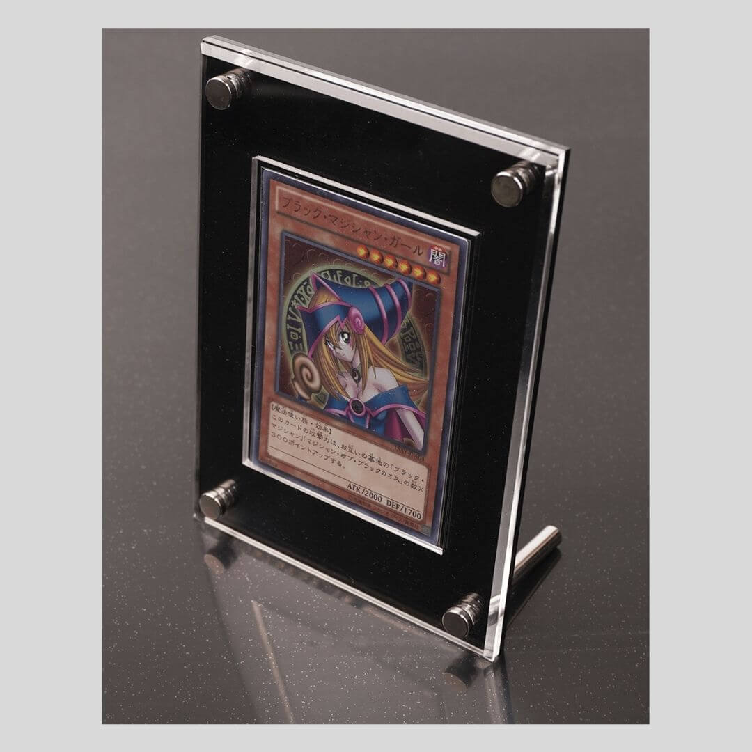 Cadre acrylique pour présentoir de cartes avec fond