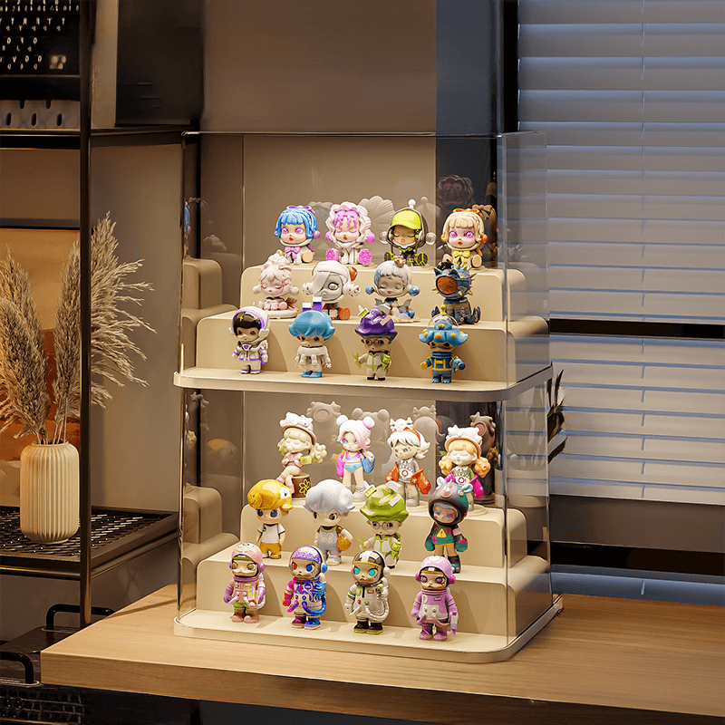 3段段差付き透明フィギュアケース