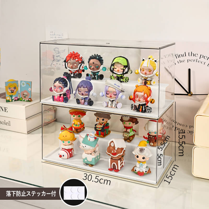 白ひな壇付きディスプレイケース