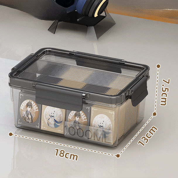 Boîte transparente avec couvercle