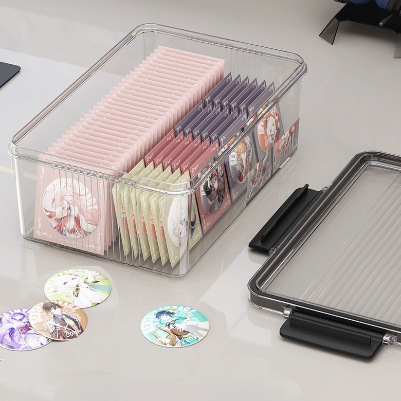 Boîte transparente avec couvercle