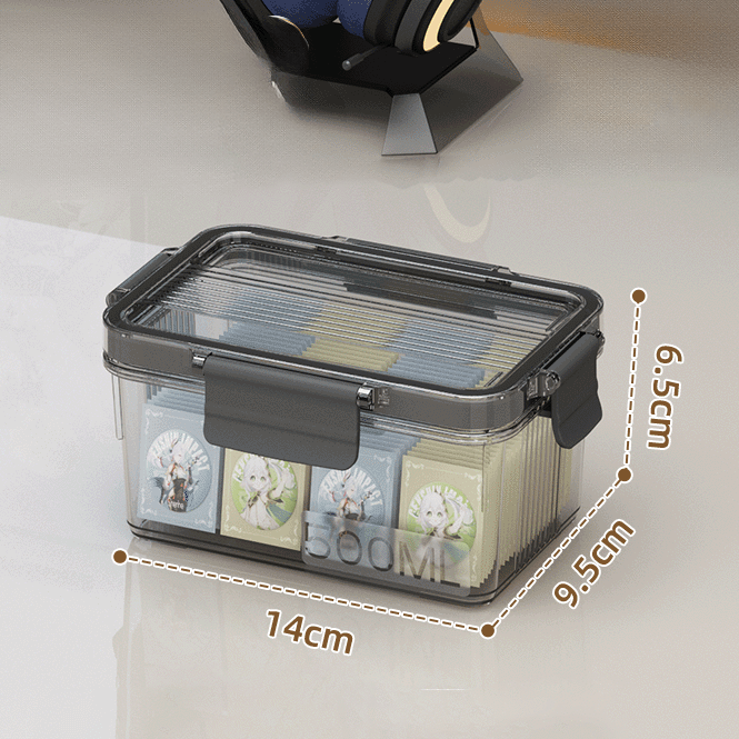 Boîte transparente avec couvercle