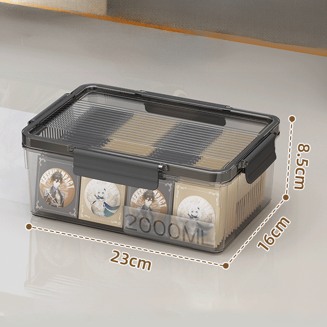 Boîte transparente avec couvercle