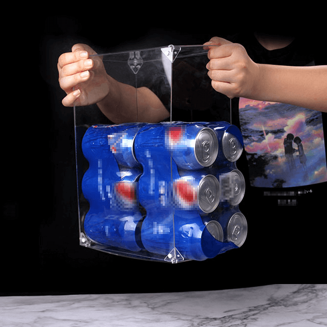 Grande vitrine à figurines avec piédestal (avec fond)