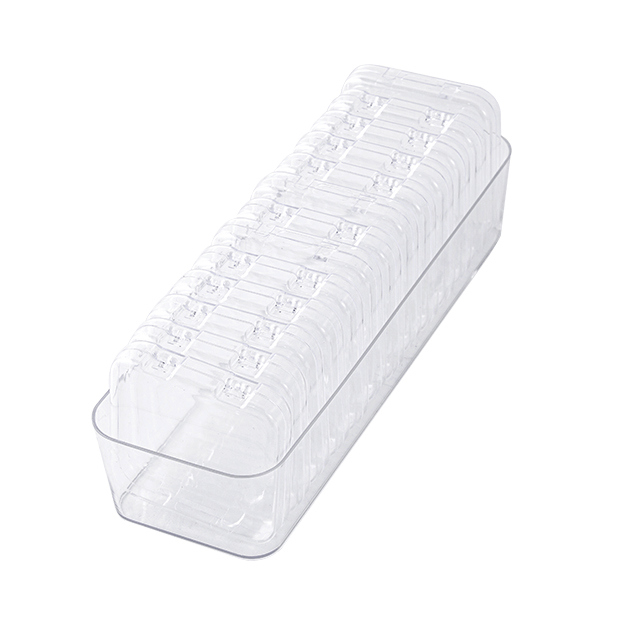 Boîte transparente pour ranger les badges de canettes