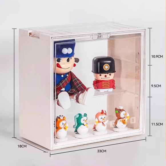 Boîte de présentation colorée avec porte magnétique