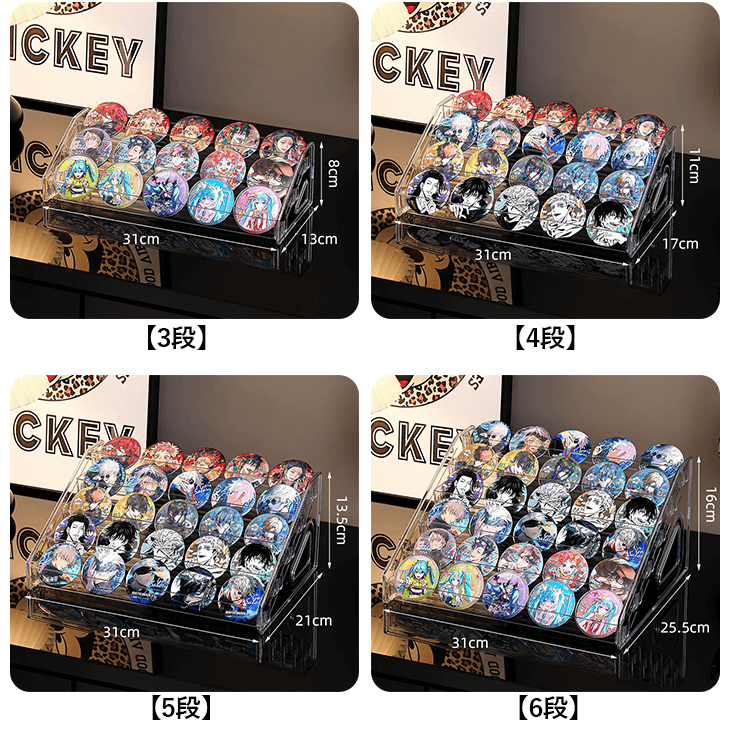Badge Display Clear Stand