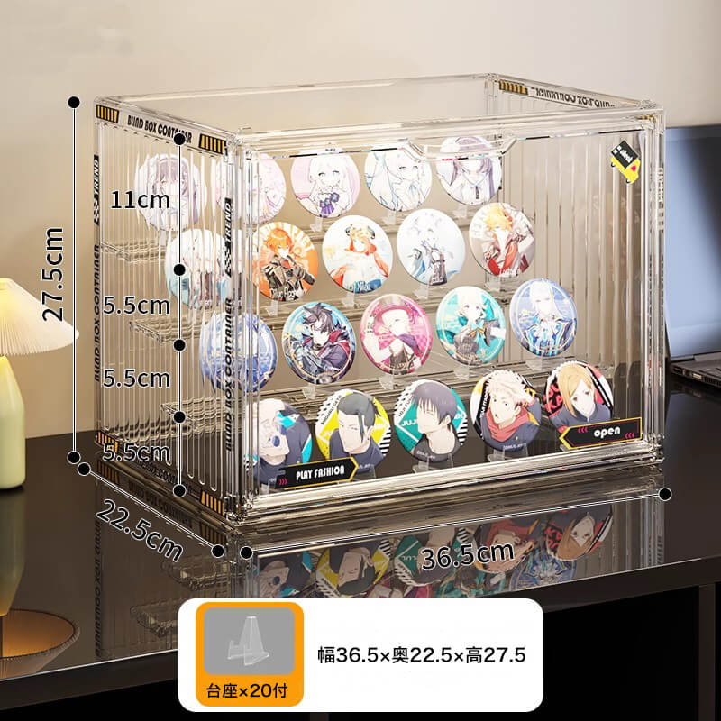 Acrylic display box with pedestal