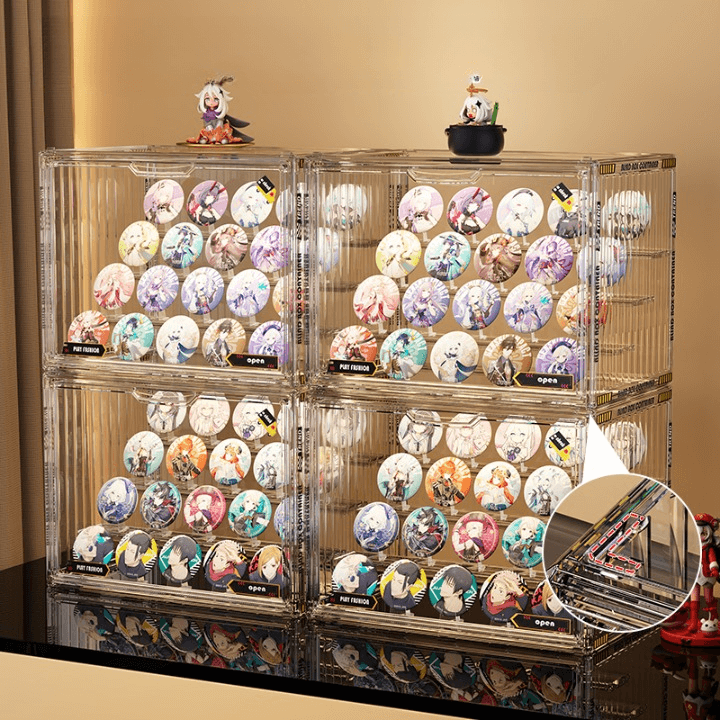 Acrylic display box with pedestal