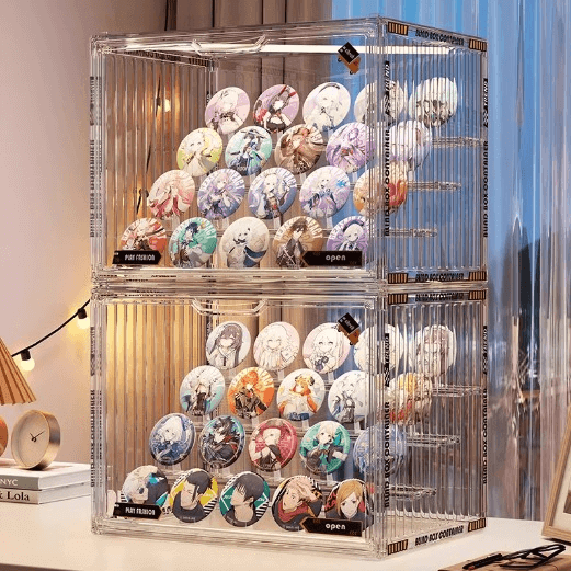 Acrylic display box with pedestal