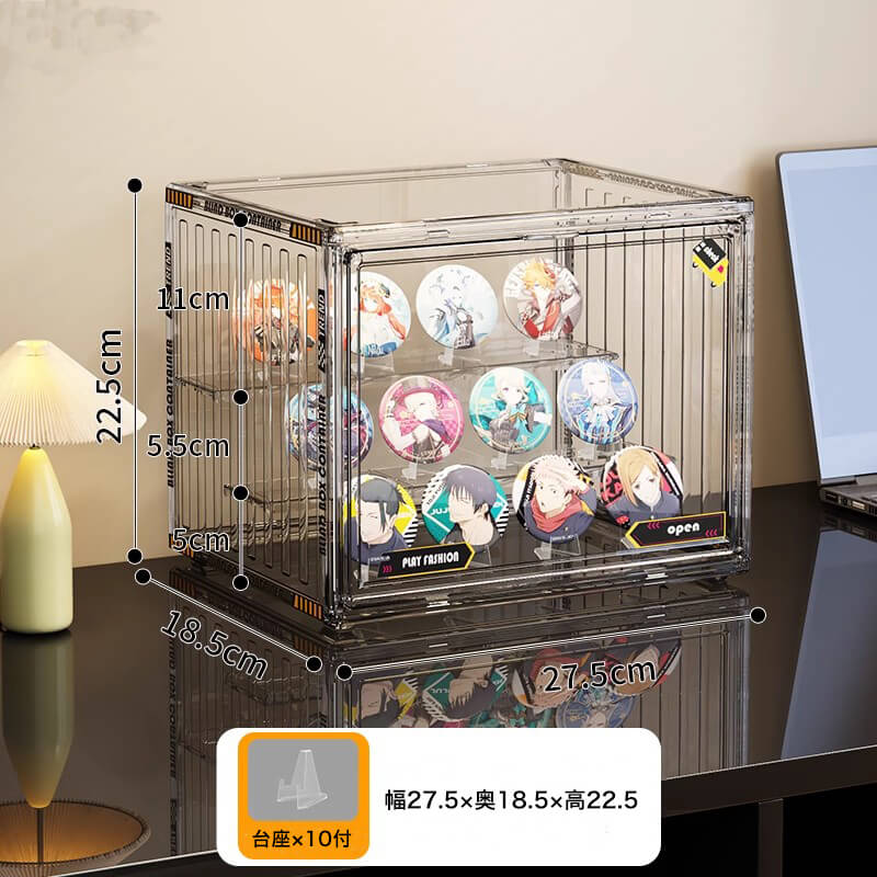Acrylic display box with pedestal