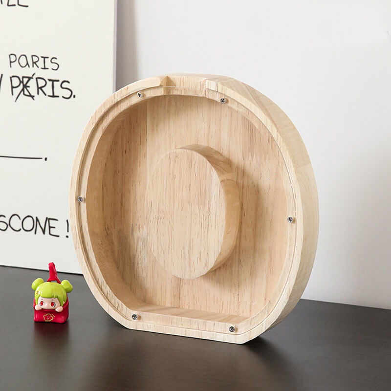 Vitrine en bois Alphabet