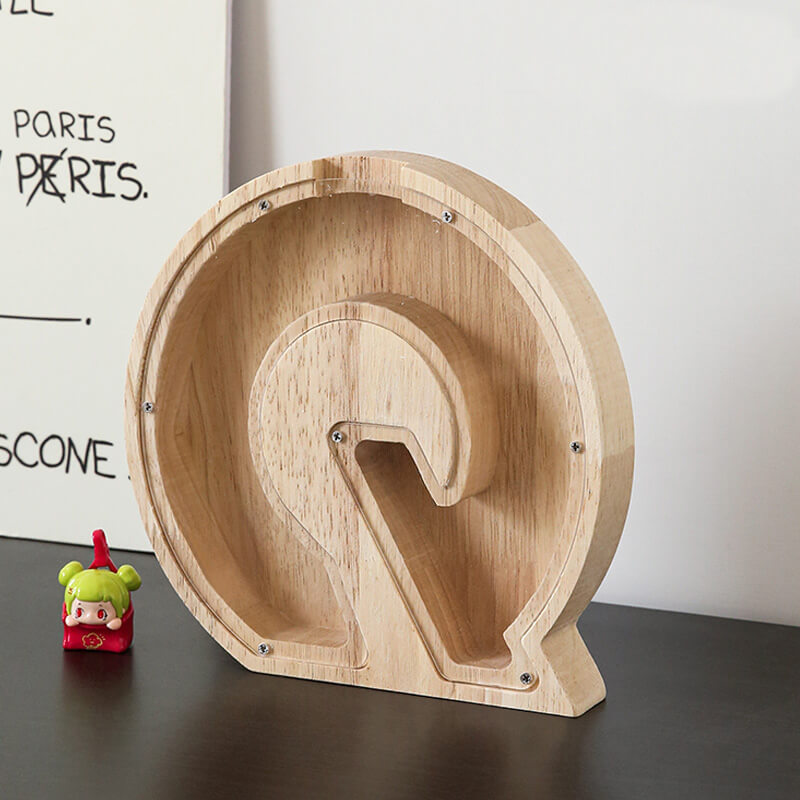 Vitrine en bois Alphabet