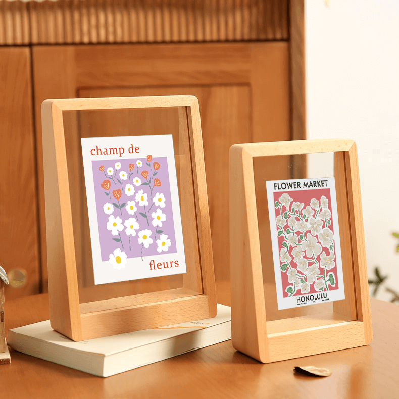 Cadre photo vertical en bois