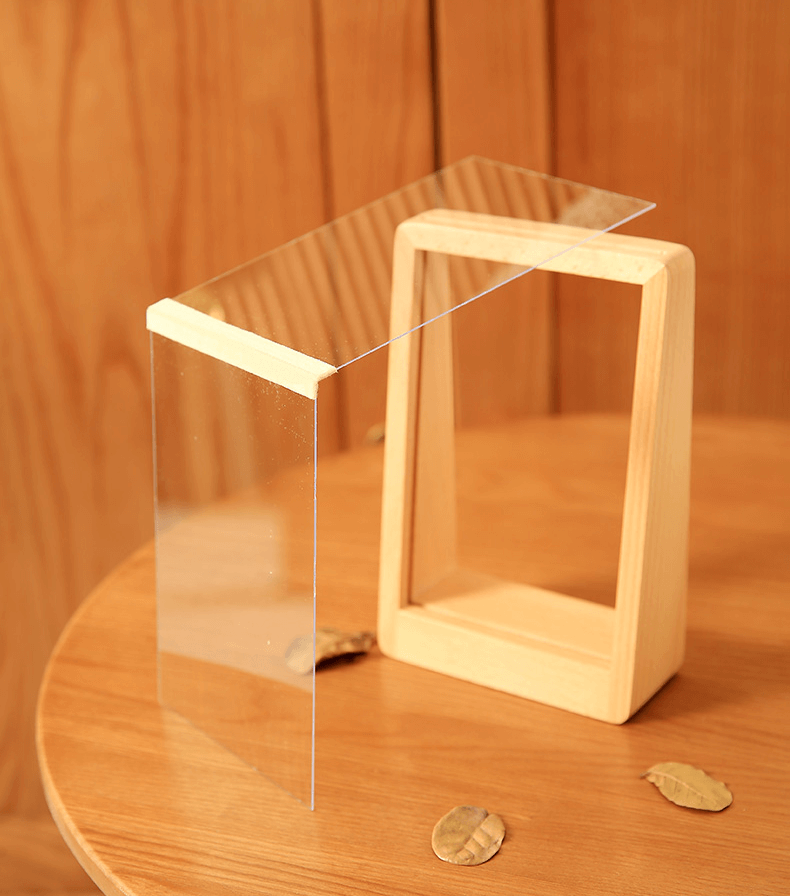 Cadre photo design horizontal en bois