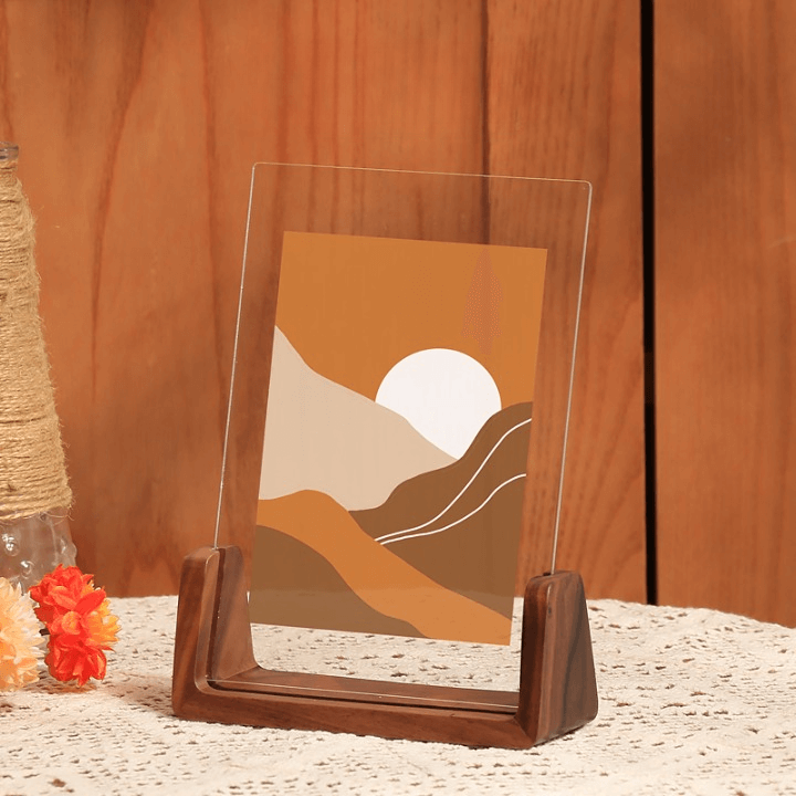 Cadre photo vertical en bois