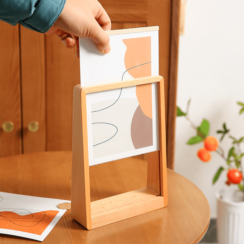 Cadre photo vertical en bois