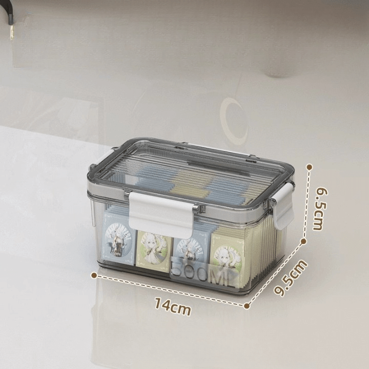 Boîte transparente avec couvercle