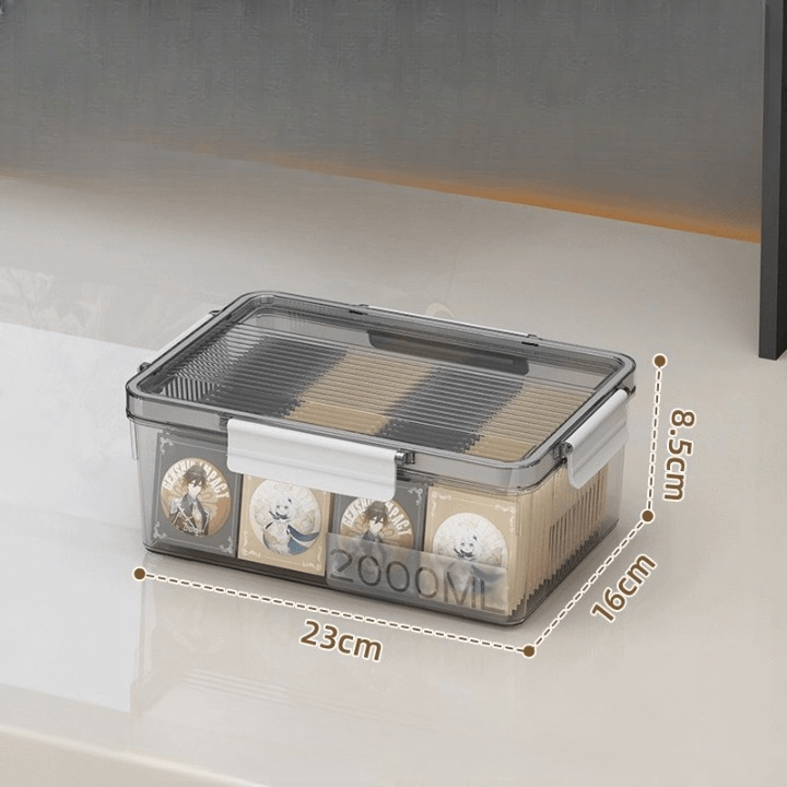 Boîte transparente avec couvercle