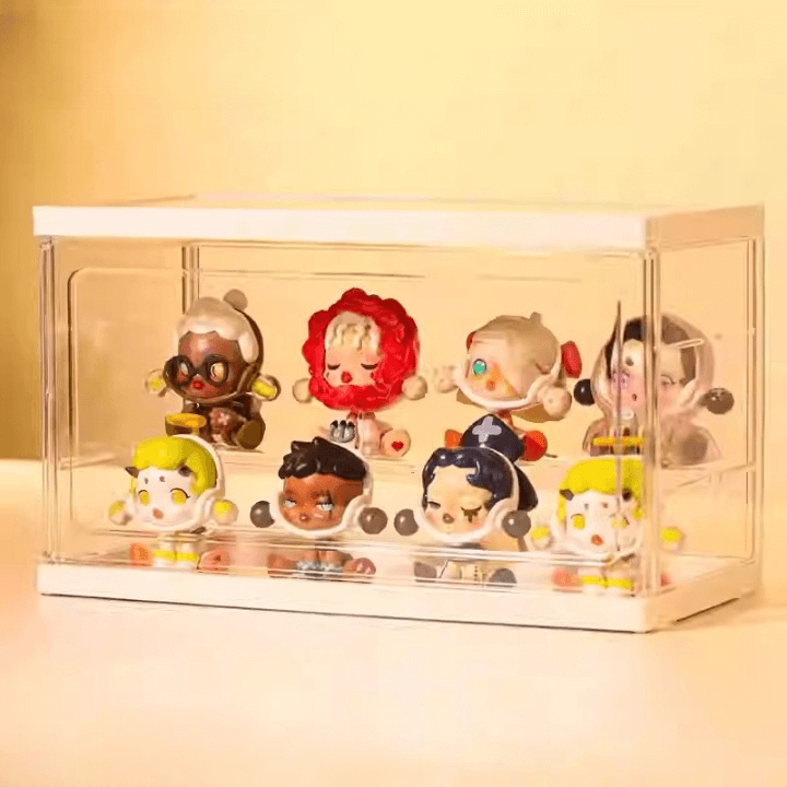 Vitrine avec séparateurs et portes