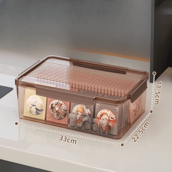 Boîte transparente avec couvercle