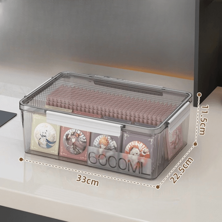 Boîte transparente avec couvercle