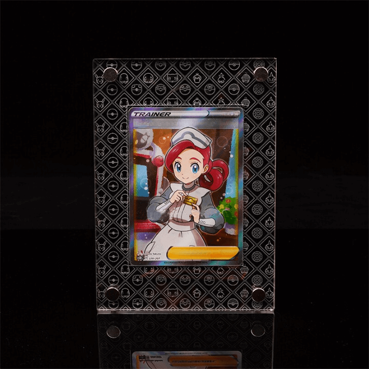 Cadre acrylique pour présentoir de cartes avec fond