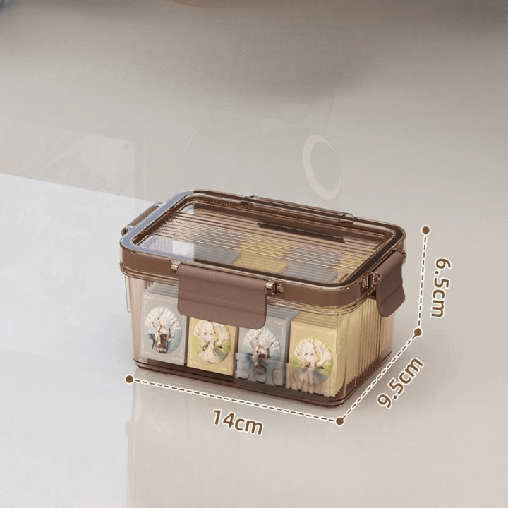 Boîte transparente avec couvercle