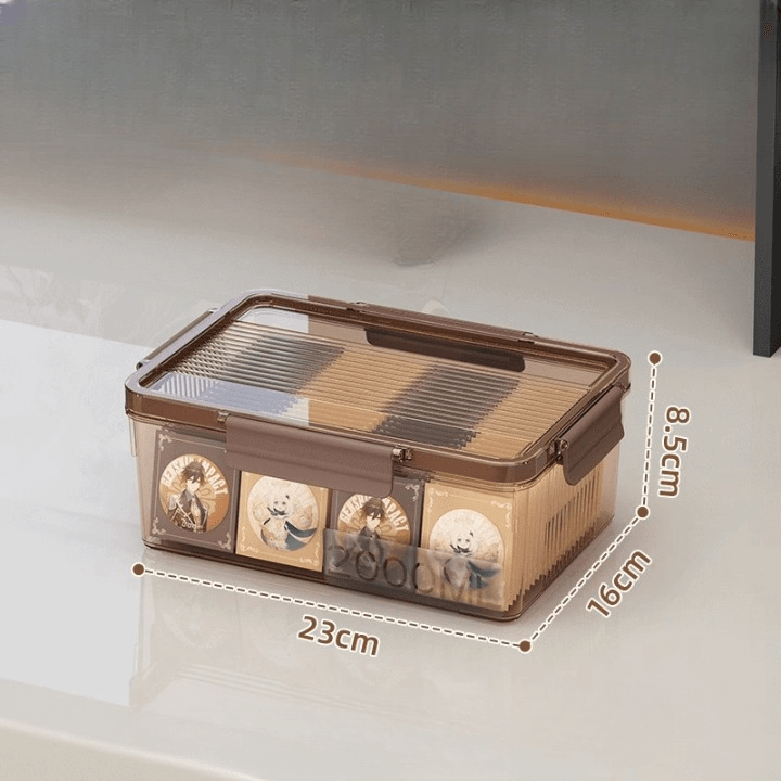 Boîte transparente avec couvercle