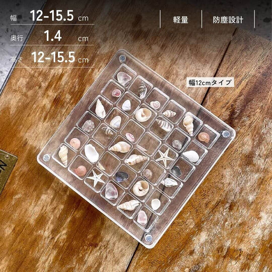 貝殻アクリルディスプレイボックス