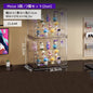 Large capacity acrylic figure case with lid