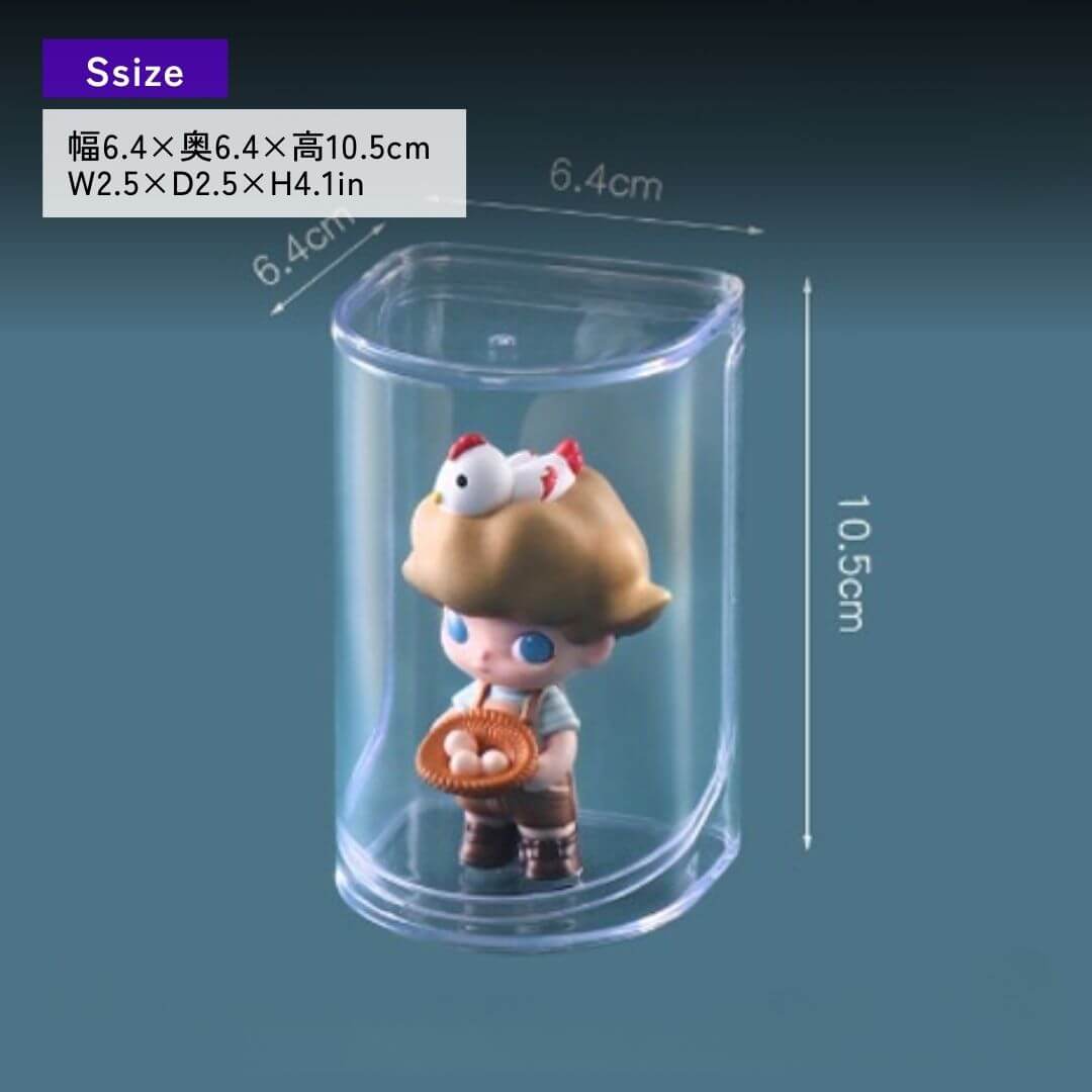 蓋付きミニクリアプロテクトケース