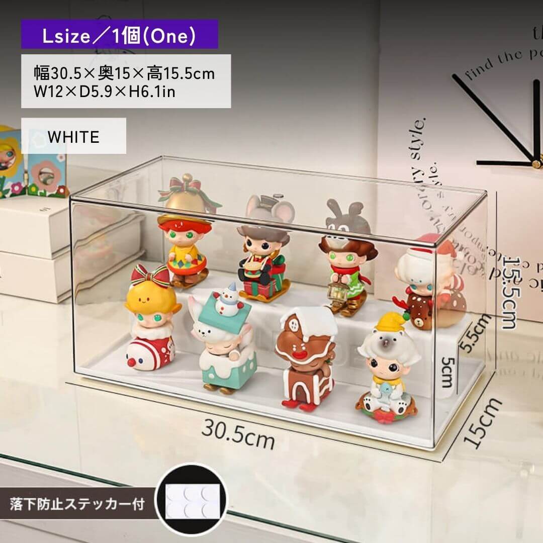 白ひな壇付きディスプレイケース