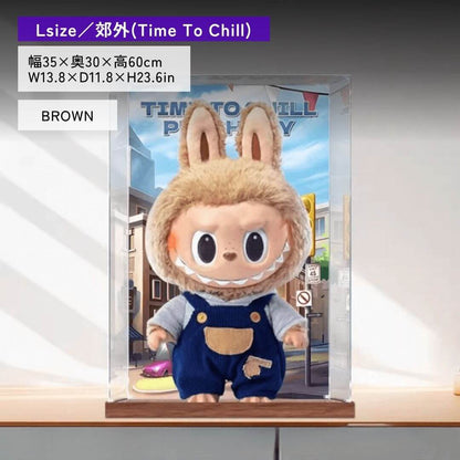 グラフィック背景付き大型フィギュアケース