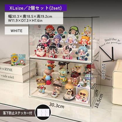白ひな壇付きディスプレイケース