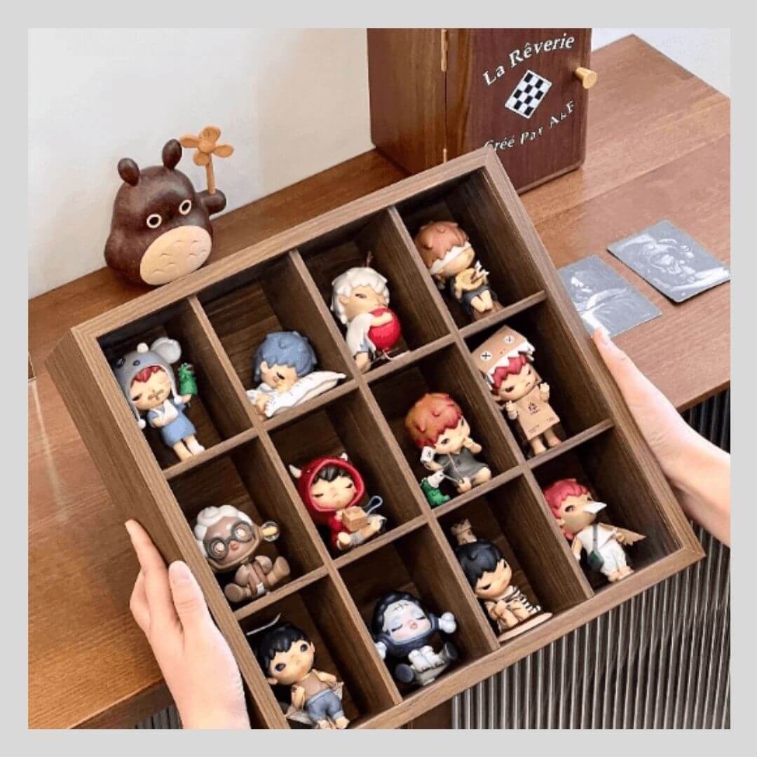 ブラウンウッドディスプレイケース［壁掛け・立てかけ兼用