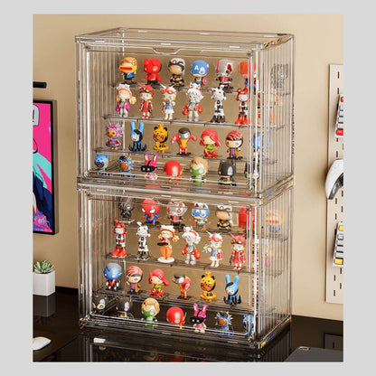 Large capacity acrylic figure case with lid